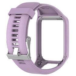 Bracelet en silicone souple violet pour votre TomTom Sport Runner 2/3