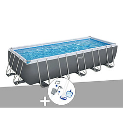 Kit piscine tubulaire Bestway Power Steel rectangulaire 6,40 x 2,74 x 1,32 m + Kit d'entretien