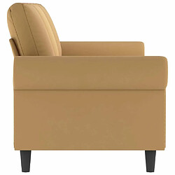 Acheter Maison Chic Canapé à 3 places,Canapé droit,Sofa de Salon,Banquette Marron 180 cm Velours -GKD793933