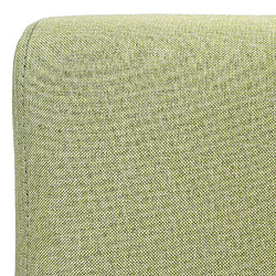 Decoshop26 Lot de 2 chaises à manger en tissu vert pieds en bois design simple siège extra long 04_0000396 pas cher