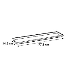 Avis ELHO Soucoupe pour balconniere Green Basics 80 - Extérieur & Balcon - Ø 77,3 x H 2,4 cm - Vivre noir