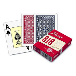 Fournier - F21643 - Jeu De Cartes - No. 818 - 2 Index Jeane - Rouge/bleu