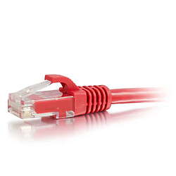 Cables To Go C2G Câble de raccordement réseau Cat6 avec gaine non blindé (UTP) de 3 M - Rouge