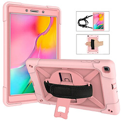 Wewoo Housse Coque Pour Galaxy Tab A 8.0 2019 T290 Contrast Color Silicone + PC Combination Case with Holder Rose Gold