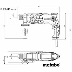 Marteau perforateur Metabo 601709500 800 W