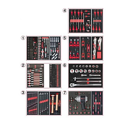 KS TOOLS Composition d'outils 7 tiroirs pour servante 337 pièces Kstools