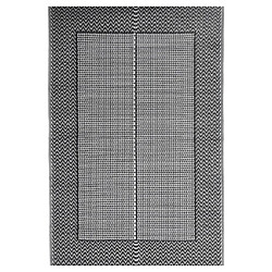 vidaXL Tapis d'extérieur Noir 140x200 cm PP