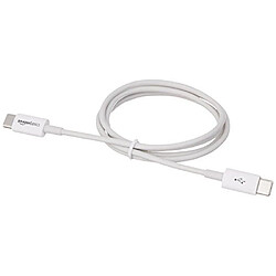 Basics USB 2.0 Type C to Type C Cable - 3 feet 0.9 Meters - White pas cher