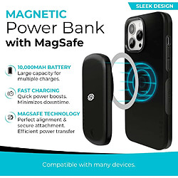 Avis SANAG Batterie Externe Magnétique Sans Fil 10000Mah, Power Bank Usb-C 20W Pd Charge Rapide, Chargeur Portable Led Compatible Magsafe Iphone 15/14/13/12 Pro Plus Android