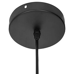 Pegane Lampe suspendue, Suspension luminaire en polypropylène coloris noir et métal noi - Longueur 57 x Profondeur 16 x Hauteur 58 cm