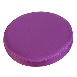 Acheter surface lisse tabouret de bar couvercle rond siège de chaise de manchon salon violet_33x10cm