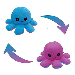 Universal Conception de poulpe, peluche réversible et poupée farcie typurple + bleu