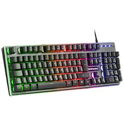 Avis Mars Gaming MK220FR clavier USB Français Noir, Gris