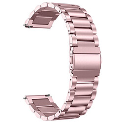 Bracelet en métal 20 mm, fermeture rapide, rose pour votre Garmin Vivomove 3/Garminmove 3