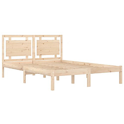 Acheter Maison Chic Lit adulte - Lit simple Cadre de lit,Structure du lit Contemporain Bois massif 160x200 cm -MN32764