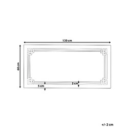 Avis Beliani Miroir LED AVRANCHES 120 cm Argenté