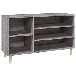 Maison Chic Armoire à Chaussures,Meuble de Rangement à Chaussures Sonoma gris 102x36x60 cm Bois d'ingénierie -MN71833