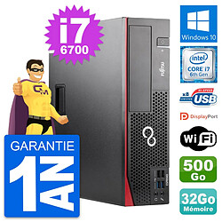 PC Fujitsu Esprimo D556 DT Intel i7-6700 RAM 32Go Disque 500Go Windows 10 Wifi - Occasion