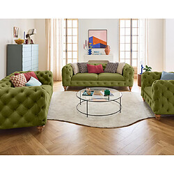 Avis Lisa Design Walter - canapé 2 places chesterfield en velours - pieds bois