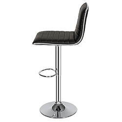 Avis Helloshop26 Lot de 2 tabourets de bar hauteur réglable design moderne noir 1208007