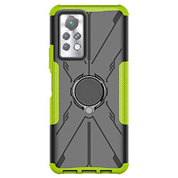 Coque en TPU 2-en-1, anti-chutte avec béquille pour votre Infinix Note 11 Pro - vert