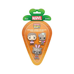 Funko Marvel - Pack 3 figurines Pocket POP! GOTG 4 cm