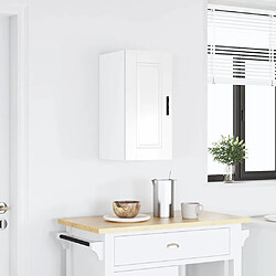 vidaXL Armoire murale de cuisine Porto blanc brillant bois ingénierie