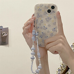 GUPBOO Étui pour iPhone11ProMax Motif de coquillage Floral Petit étui de téléphone frais Bracelet Silicone