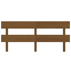 Avis Maison Chic Tête de lit scandinave,Meuble de chambre Marron miel 204x3x81 cm Bois massif de pin -MN94301