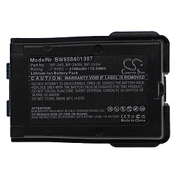 vhbw Batterie compatible avec Icom IC-M71, IC-M72, IC-M73, IC-M73 Euro, IC-M73 PLUS radio talkie-walkie (2?100mAh, 7,4V, Li-ion)