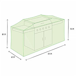 Perel Garden Housse de barbecue d'extérieur 175 cm pas cher