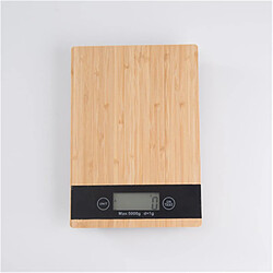 Avis Universal Tableau de cuisine en bois Environnement Tableau d'alimentation en bois Échelle de café domestique Tableau de cuisson en bambou à LED Balance électronique 5kg/1G |