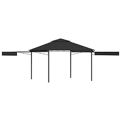 vidaXL Belvédère et double toits étentus 3x3x2,75 m Anthracite 180g/m²