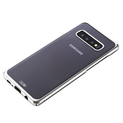 Wewoo Coque Rigide Pour Galaxy S10 + GEBEI Etui de protection plaquage antichoc PC Argent pas cher