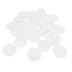 100pcs jetons de poker couleur solide couleur approvisionnement jeux de famille accs blanc