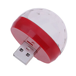 USB mini disco boule de lumière portable led parti décor lampe dj stage bar rouge