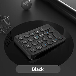 Universal Bluetooth, sans fil, mini clavier, 22 touches, clavier numérique, ordinateur, ordinateur, comptabilité, mission, bureau, clavier (noir)