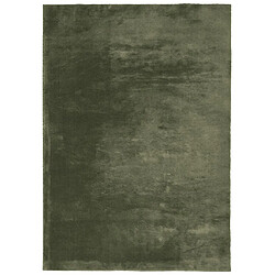 vidaXL Tapis HUARTE à poils courts doux lavable vert forêt 200x280 cm