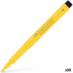 Faber-Castell Feutres Pitt Artist Jaune 10 Unités