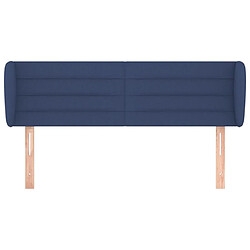 Avis Maison Chic Tête de lit scandinave avec oreilles,meuble de chambre Bleu 147x23x78/88 cm Tissu -MN63477