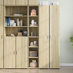 vidaXL Buffet haut chêne sonoma 30x41x185 cm bois d'ingénierie