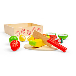 Avis Bigjigs Toys Caisse de fruits à découper en bois