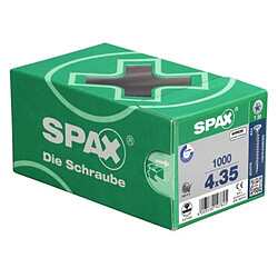 Avis Vis à bois aggloméré SPAX tête fraisée empreinte Pozidriv partiellement filetée revêtement WIROX 5x65mm boîte de 200p