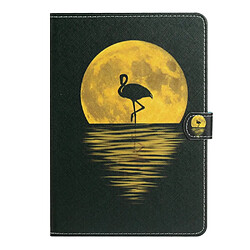 Etui en PU Porte-cartes à motif élégant lune pour votre Samsung Galaxy Tab A7 Lite 8.7 pouces T220/T225