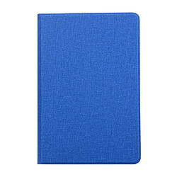 Wewoo Housse Étui Coque en cuir à rabat horizontal TPU tissu Texture pour iPad Mini 2019 et 4avec support Bleu