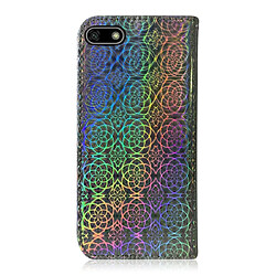 Avis Wewoo Housse Coque Pour Huawei Y5 2018 / Y5 Lite 2018 Couleur unie Boucle magnétique colorée Flip horizontal en cuir PU avec support et fentes cartes et portefeuille et lanière argent