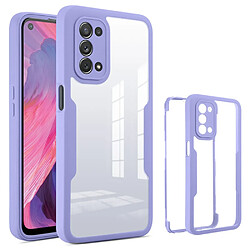 Coque en TPU + acrylique anti-chocs, violet pour votre Oppo A54 5G/A74 5G/A93 5G