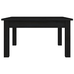 Acheter Maison Chic Table basse,Table Console Table d'appoint, Table pour salon Noir 55x55x30 cm Bois massif de pin -MN56600