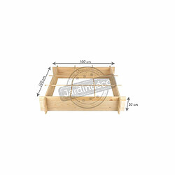 Secret du Potager Carré potager en bois 1 mètre.