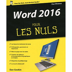 Word 2016 pour les nuls : pour Windows - Occasion